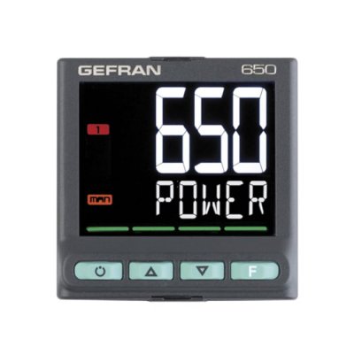 Gefran 650-C-RR0-00000-1-G PID Temperature Controller 3 Output Logic, Relay, 100  240 V ac
