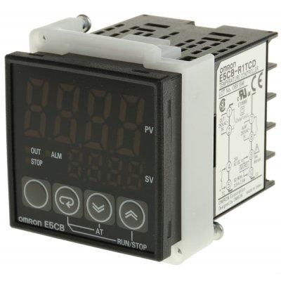 Omron E5CBR1TCDACDC24 PID Temperature Controller 1 Output Relay, 24 V ac/dc ON/OFF
