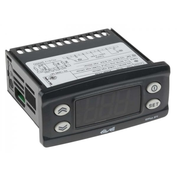 Eliwell ID NEXT 974-PTC/NTC-230V-1NTC Controller, 80.5mm 3 Input, 3 Output Relay, 230 V ON/OFF