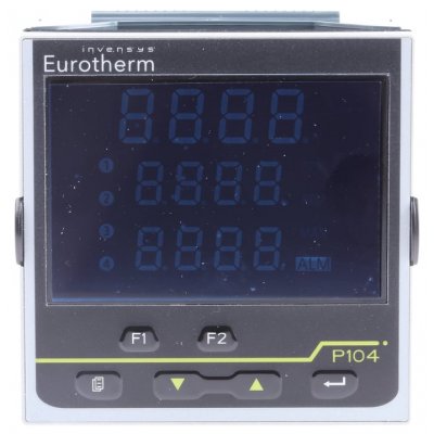 Eurotherm P104/CC/VH/LRR PID Temperature Controller 3 Output Logic, Relay, 100  230 V ac