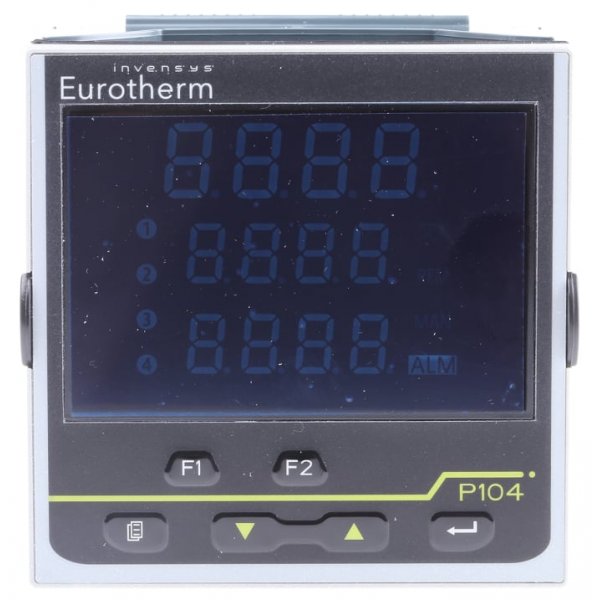 Eurotherm P104/CC/VH/LRR PID Temperature Controller 3 Output Logic, Relay, 100  230 V ac
