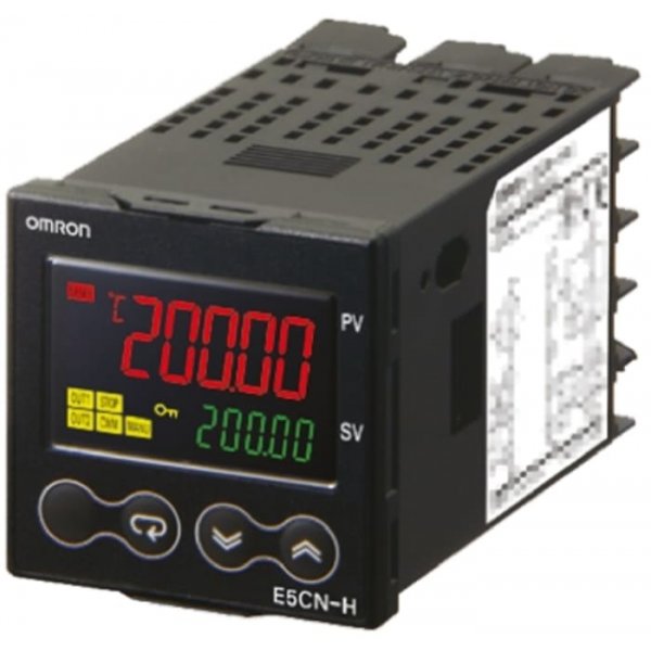 Omron E5CN-HTQ2M-500 AC100-240 PID Temperature Controller 2 Output Relay, 100  240 V ac