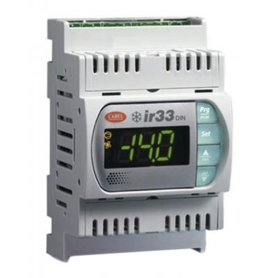 Carel DN33W7LR20 PID Temperature Controller 2 Output Relay, 12 → 24 V ac, 12 → 30 V dc Supply