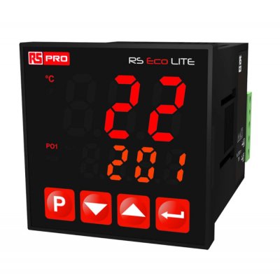 RS PRO 198-1173  DIN Rail On/Off Temperature Controller  2 Output Relay, 10 → 30 V dc