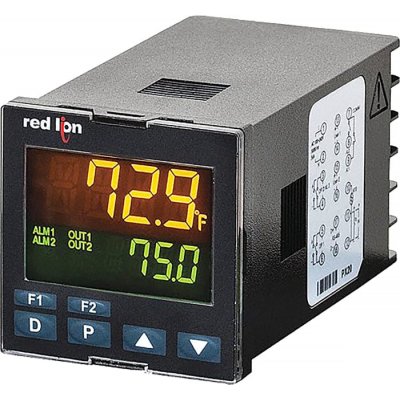 Red Lion PXU100B0 Panel Mount PID Temperature Controller 1 Output Relay, 24 V dc