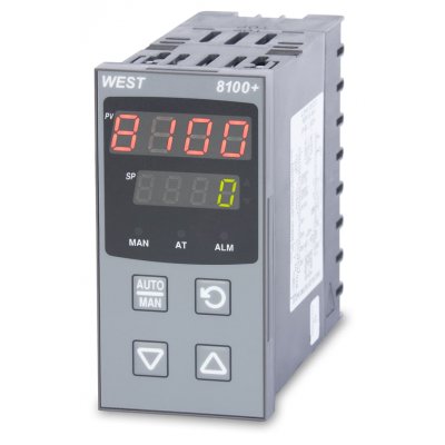 West Instruments P8100-2100-0200 PID Temperature Controller 1 Output Relay, 24 → 48 V ac/dc