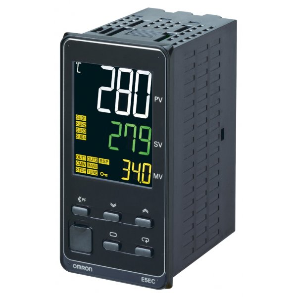 Omron E5EC-RX2ABM-000 PID Temperature Controller 3 Input, 1 Output Relay, 100 → 240 V ac