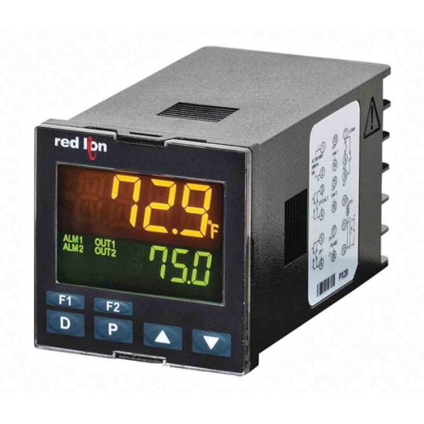Red Lion PXU31A20  PID Temperature Controller 2 Input, 2 Output 4-20 mA, Relay, 100 → 240 V ac