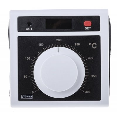 RS PRO 124-1044 Panel Mount On/Off Temperature Controller 1 Output Relay, 230 V ac