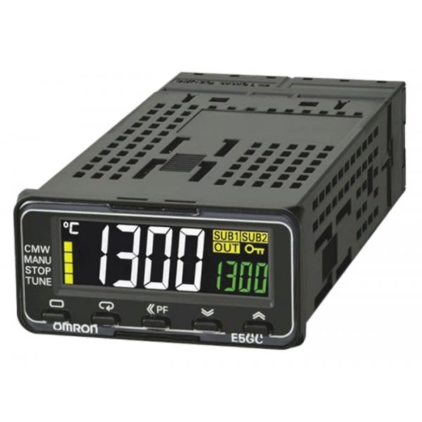 Omron E5GC-RX2ACM-000  PID Temperature Controller 3 Output Auxiliary Relay, Relay