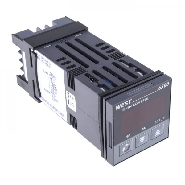 West Instruments N6500Z211002 Temperature Controller, 48 x 48 (1/16 DIN)mm, 2 Output Relay