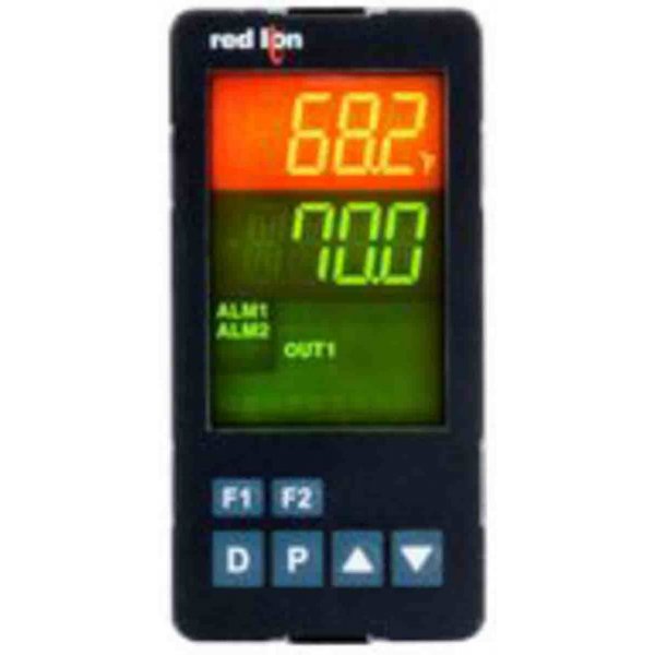 Red Lion PXU11AC0 PID Temperature Controller 2 Input, 1 Output Relay, 24 V dc