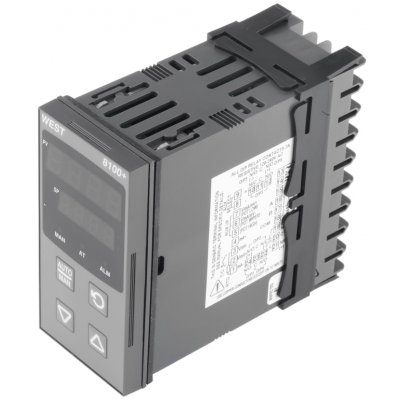 West Instruments P8100-2200-0200 Temperature Controller, 96 x 48 (1/8 DIN)mm, 1 Output Relay