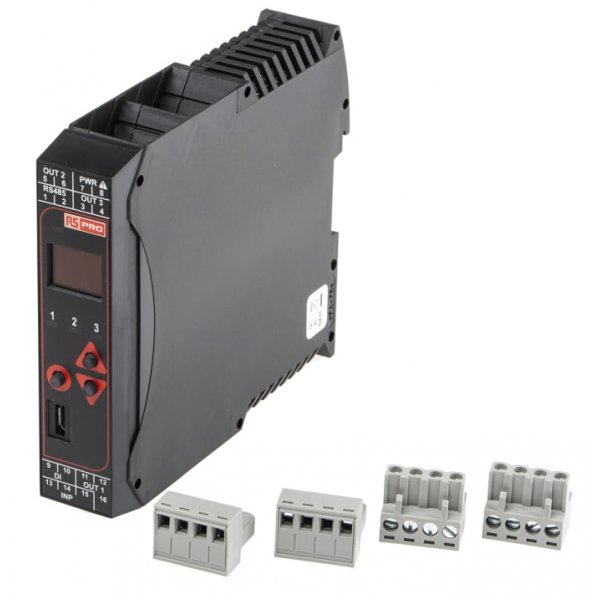 RS PRO 144-8681 PID Temperature Controller 1 Input, 3 Output Changeover Relay