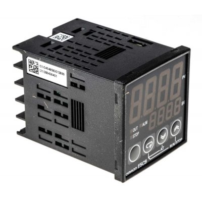 Omron E5CBQ1TCDACDC24 PID Temperature Controller 1 Output: 1x Relay, 1x Logic, 24 V ac/dc