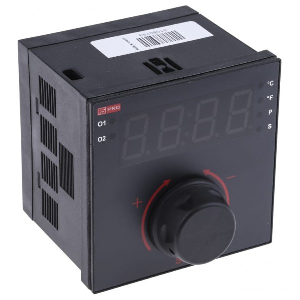 RS PRO 188-5166 PID Temperature Controller 1 Input, 2 Output Relay, SSR, 115 V ac 