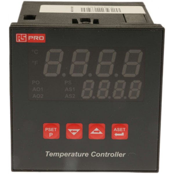 RS PRO 786-4775 PID Temperature Controller 3 Output SSR, 230 V ac On/Off