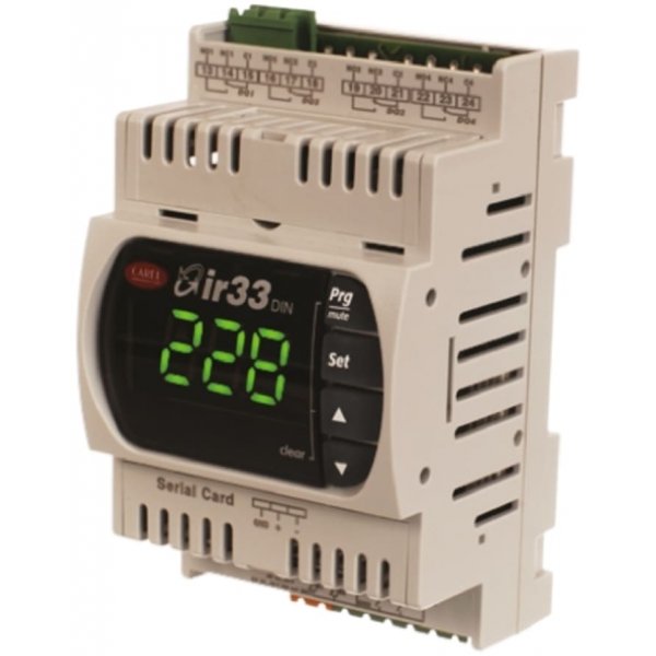 Carel DN33V7LR20 PID Temperature Controller, 144 x 70mm, 1 Output Relay, 12 → 24 V ac