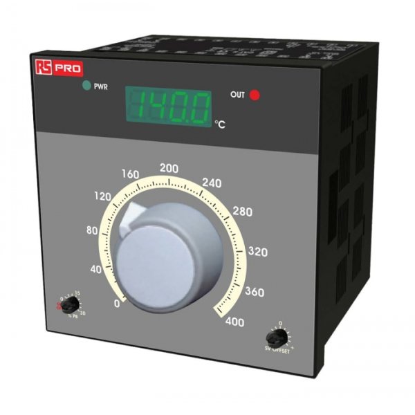RS PRO 198-1175 On/Off Temperature Controller 1 Input, 2 Output Analogue Relay