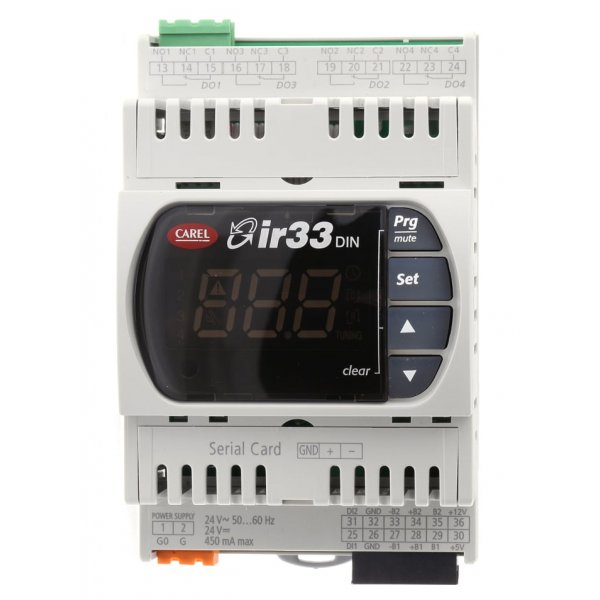 Carel DN33V9MR20 PID Temperature Controller, 144 x 70mm, 1 Output Relay