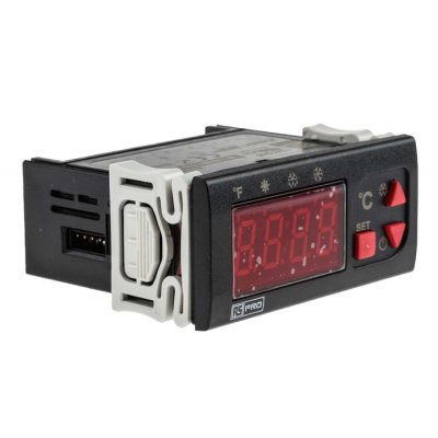 RS PRO 124-1046 On/Off Temperature Controller 1 Input, 1 Output Relay, 24 V ac/dc