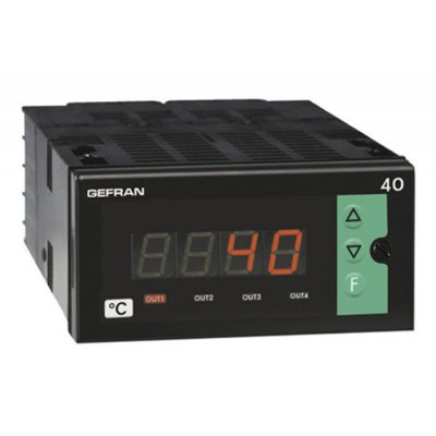 Gefran 40T96-4-00-RR00-000 (EX 40T96-4-00-RR000  Temperature Indicator, 108 x 48mm, 2 Output Relay