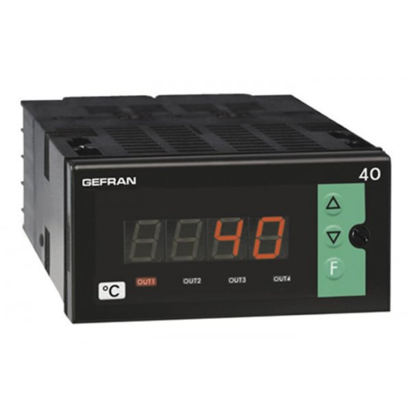 Gefran 40T96-4-00-RR00-000 (EX 40T96-4-00-RR000  Temperature Indicator, 108 x 48mm, 2 Output Relay