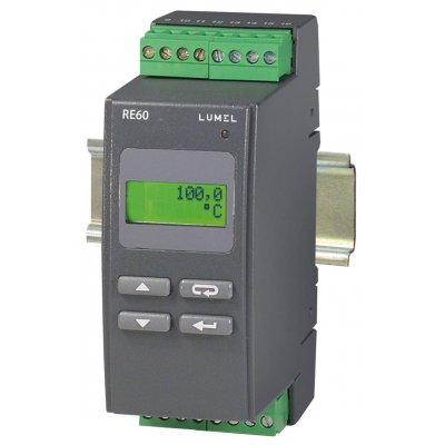 Lumel RE60-021218  PID Temperature Controller 1 Input, 3 Output Alarm, Relay, 230 V ac