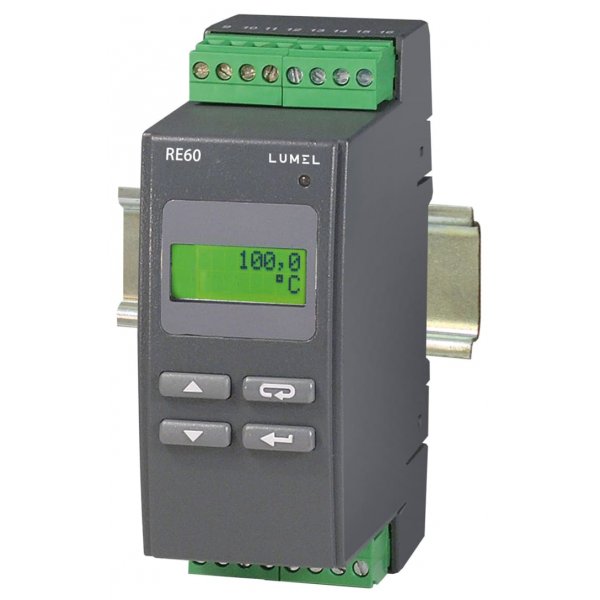 Lumel RE60-021218  PID Temperature Controller 1 Input, 3 Output Alarm, Relay, 230 V ac