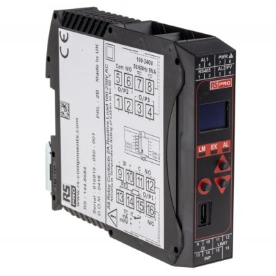 RS PRO 144-8684  PID Temperature Controller 3 Input, 2 Output Changeover Relay, Relay
