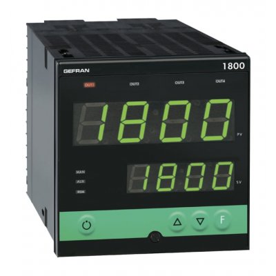 Gefran 1800-RRR000-0001-000  PID Temperature Controller 3 Output Relay, 100 V ac, 240 V ac ON/OFF