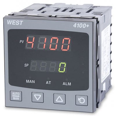 West Instruments P4100-2-2-1-1-0-0-2-0 emperature Controller, 96 x 96mm 1 Input, 3 Output Relay