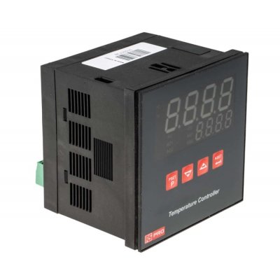 RS PRO 798-3472  PID Temperature Controller 3 Output SSR, 230 V ac On/Off, P, PD, PI, PID