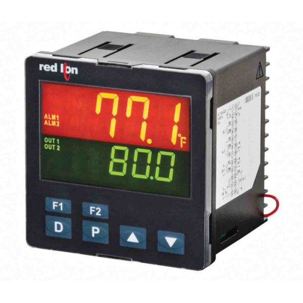 Red Lion PXU31AE0 PID Temperature Controller 2 Input, 2 Output 4-20 mA, Relay, 24 V dc