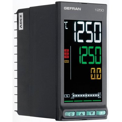 Gefran 1250-R-RR0-00000-1-G  PID Temperature Controller 3 Output Relay