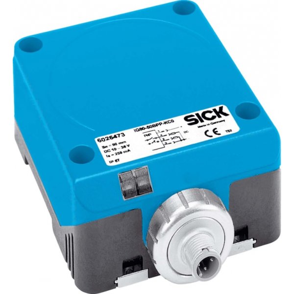 Sick IQ80-50BPP-KC0 Inductive Proximity Sensor - Block, PNP Complimentary Output
