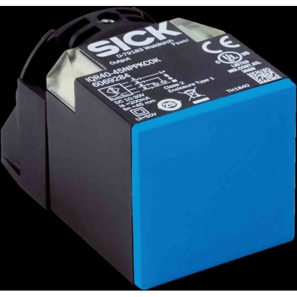 Sick IQR40-45NPPKC0K Inductive Proximity Sensor - Block, 45 mm Detection
