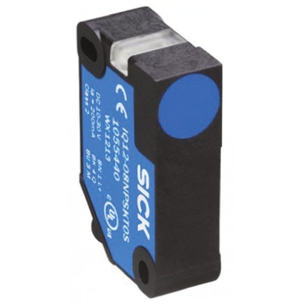Sick IQ12-08NPSKT0S Inductive Sensor - Block, PNP Output, 8 mm Detection