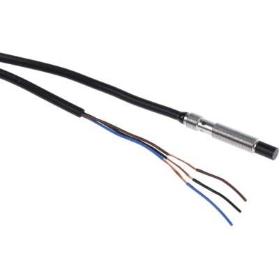 OmronE2E-S05N03-WC-B1 2M Inductive Sensor - Barrel, PNP Output, 3 mm Detection, IP67, Cable Terminal