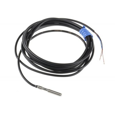 Omron E2E-S04SR8-WC-C1 2M Inductive Sensor - Barrel, NPN Output, 0.8 mm Detection, IP67, Cable Terminal