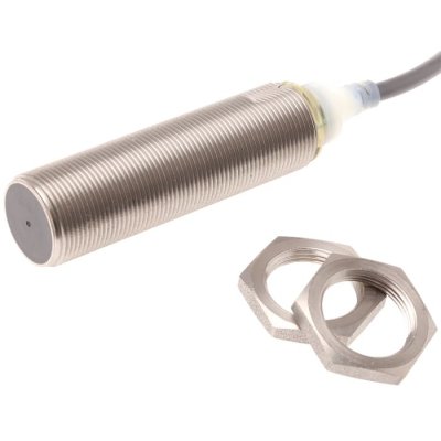 Omron E2AS18LS08WPB12M Inductive Sensor - Barrel, PNP Output, 8 mm Detection, IP67, Cable Terminal