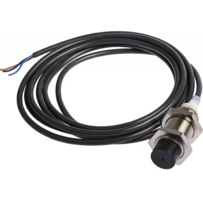 Omron E2AM18KN16WPB12M Inductive Sensor - Barrel, PNP Output, 16 mm Detection, IP67, Cable Terminal