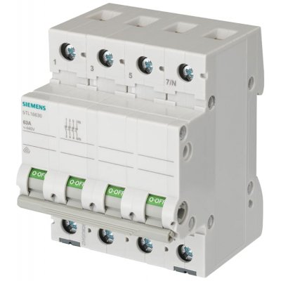 Siemens 5TL1491-0  4 Pole Non Fused Isolator Switch - 100A Maximum Current