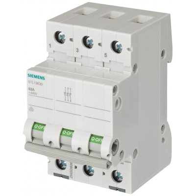 Siemens 5TL1391-1  3P Pole Isolator Switch - 100A Maximum Current