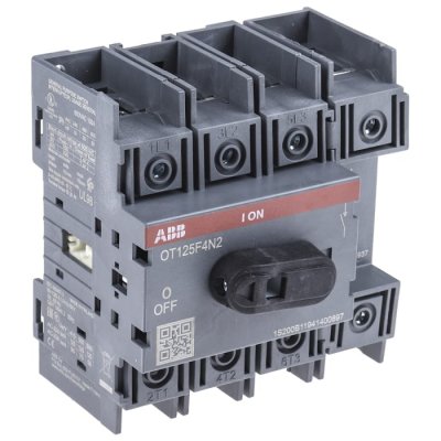 ABB OT125F4N2  1SCA105051R1001 4P Pole Isolator Switch - 125A Maximum Current