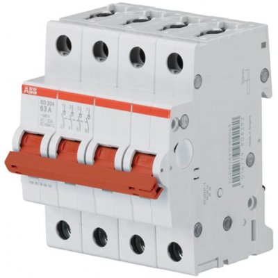 ABB 2CDD284101R0040 SD204/40 4P Pole Isolator Switch - 40A Maximum Current