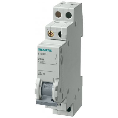 Siemens 5TE8114  1P Pole DIN Rail Isolator Switch - 20A Maximum Current