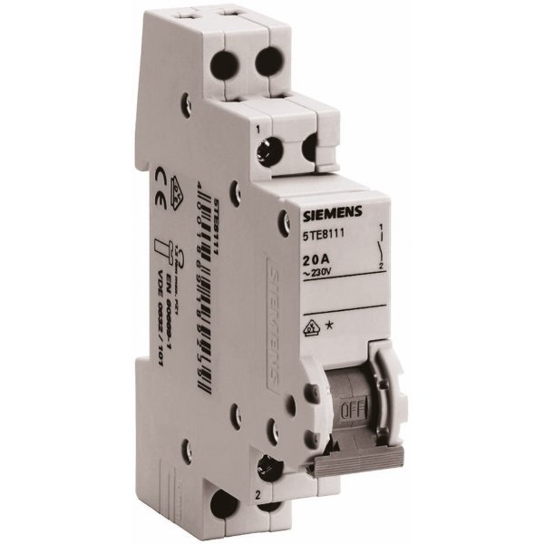 Siemens 5TE8113  3P Pole Isolator Switch - 20A Maximum Current
