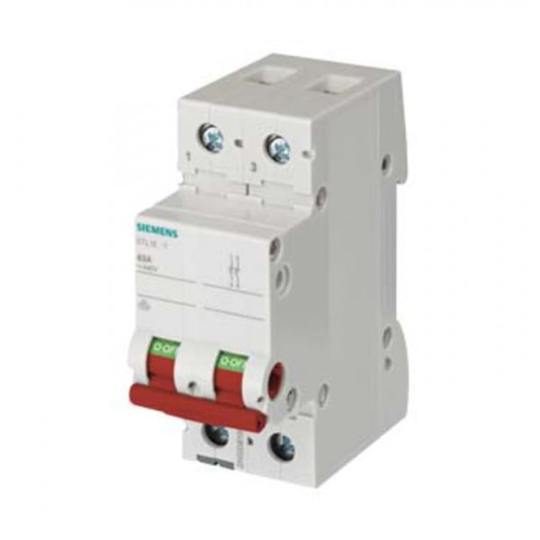 Siemens 5TL1263-1  2P Pole Isolator Switch - 63A Maximum Current
