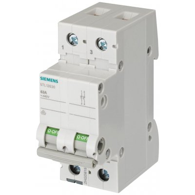 Siemens 5TL1240-0  2 Pole Non Fused Isolator Switch - 40A Maximum Current